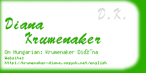 diana krumenaker business card